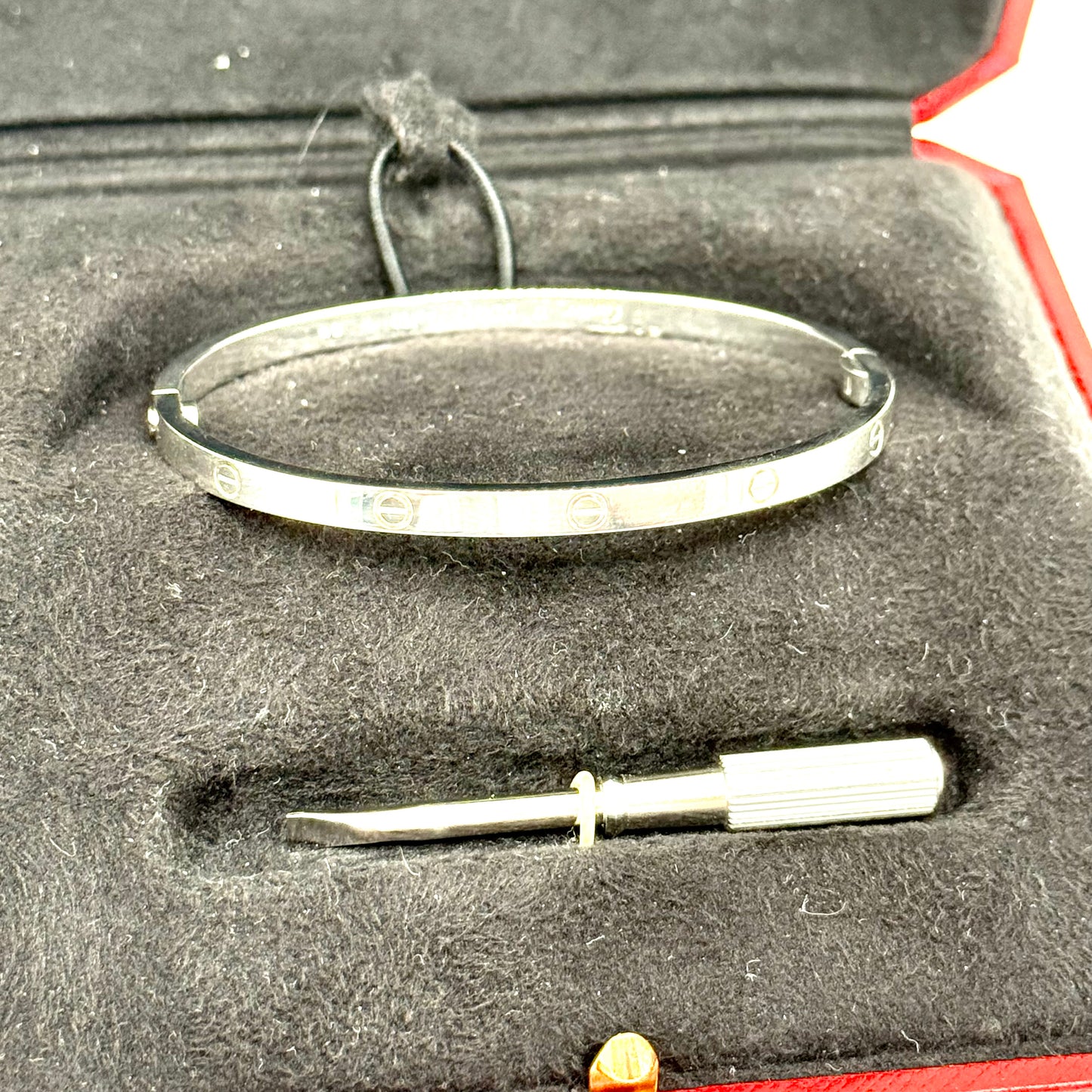 Cartier Love Bracelet / Kleines Modell / 750er Weißgold / Full Set / 2017