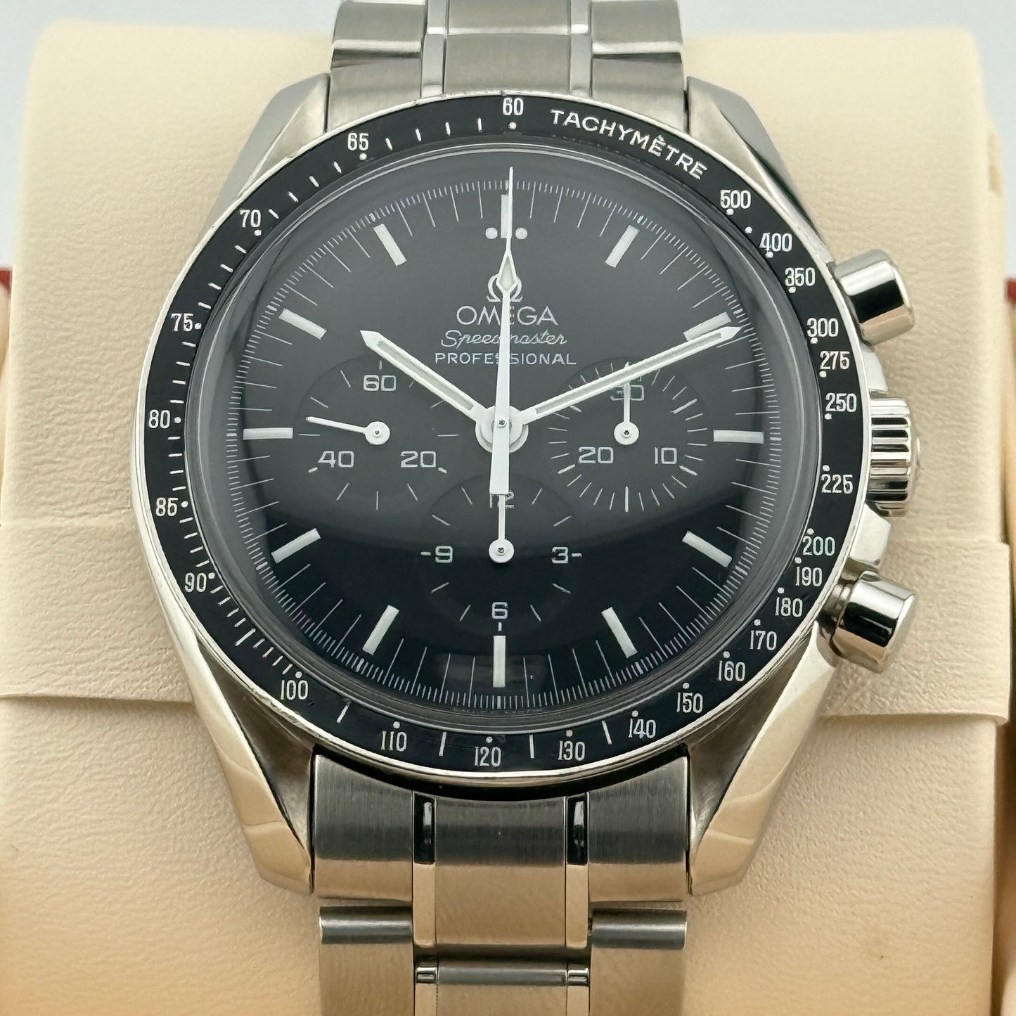 Omega Speedmaster Professional Moonwatch / 3572.50.00 / schwarz / Edelstahl / Full Set / Service 2017