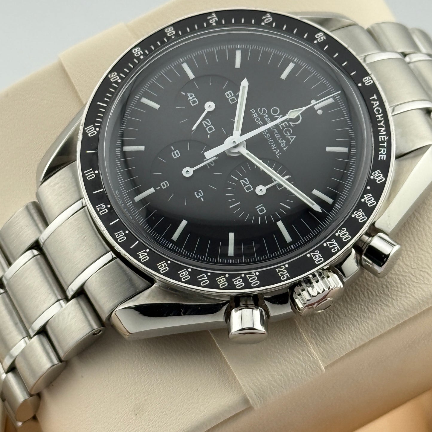 Omega Speedmaster Professional Moonwatch / 3572.50.00 / schwarz / Edelstahl / Full Set / Service 2017