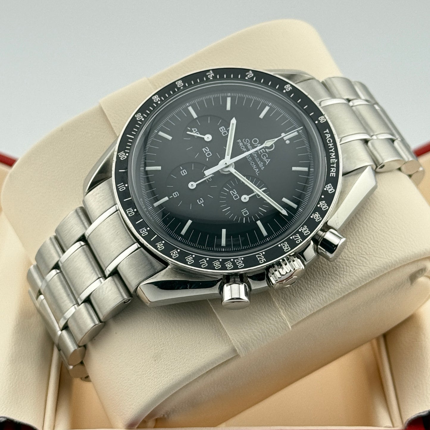 Omega Speedmaster Professional Moonwatch / 3572.50.00 / schwarz / Edelstahl / Full Set / Service 2017
