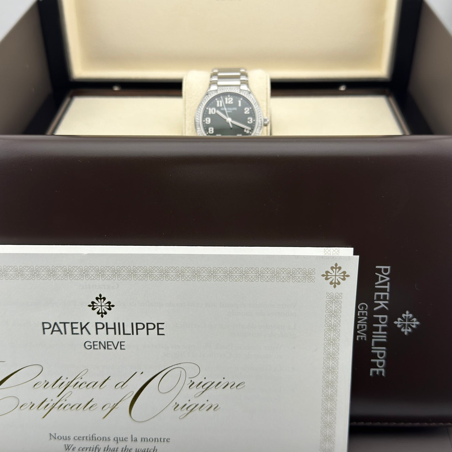 Patek Philippe Twenty-4 / 7300/1200A-011 / grün - Diamanten / Edelstahl / Full Set / 2024