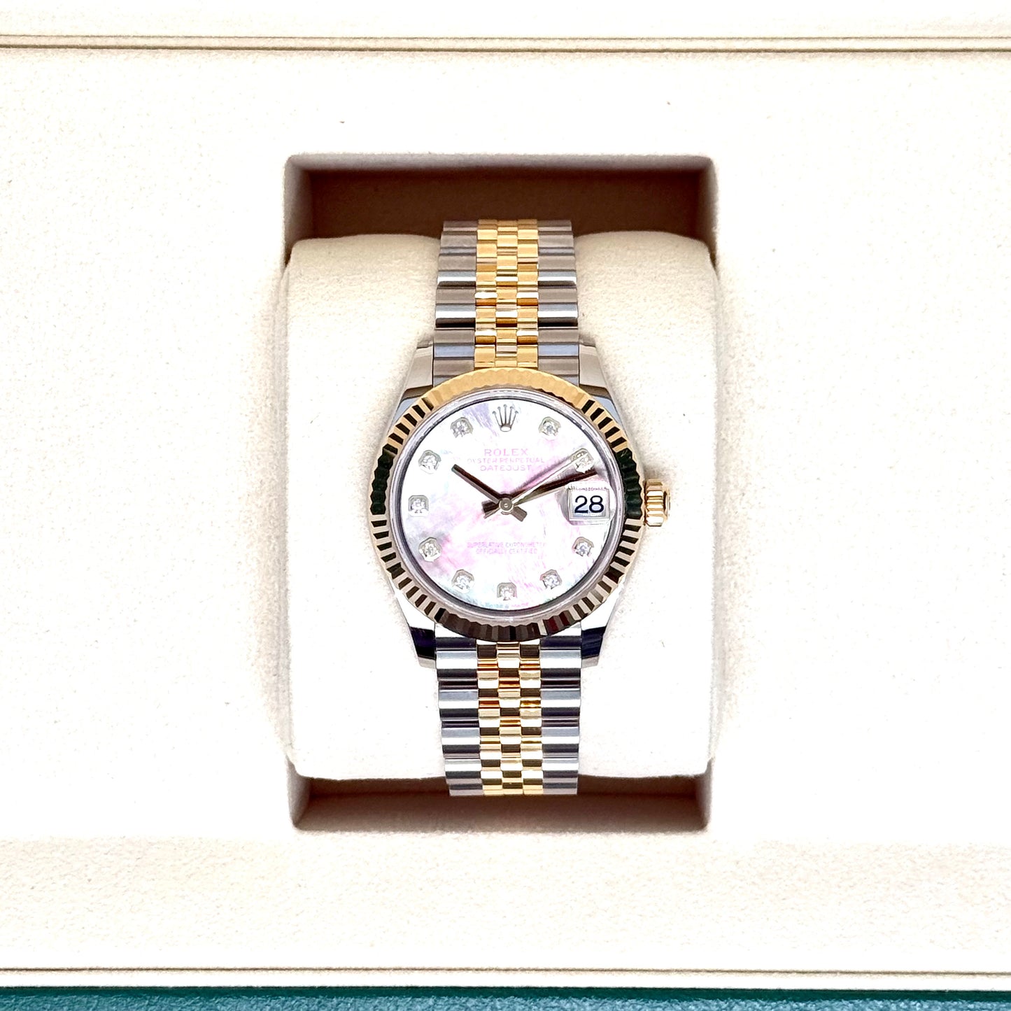 Rolex Datejust 31 / 278273 / Perlmutt - Diamanten / Jubilee / Full Set / 2025