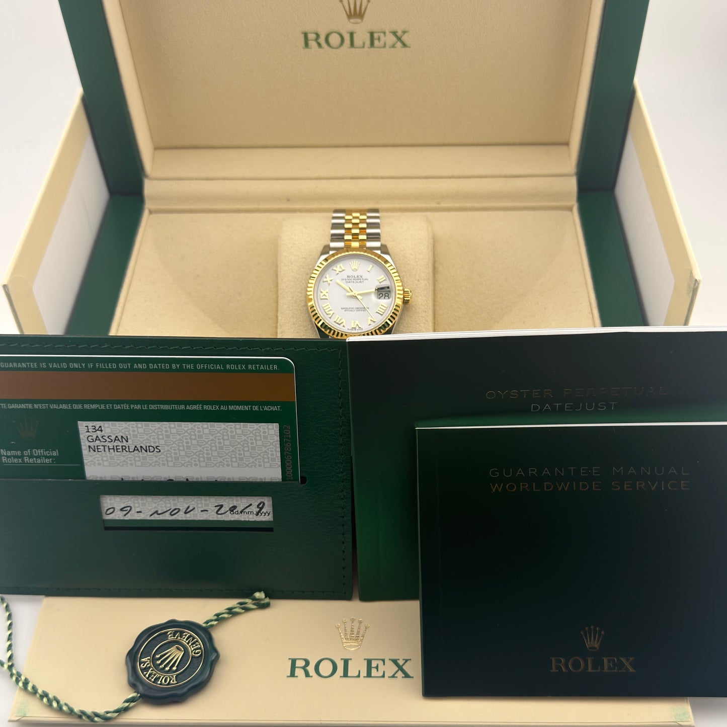 Rolex Datejust 31 / 278273 / weiß / Jubilee / Full Set / 2019