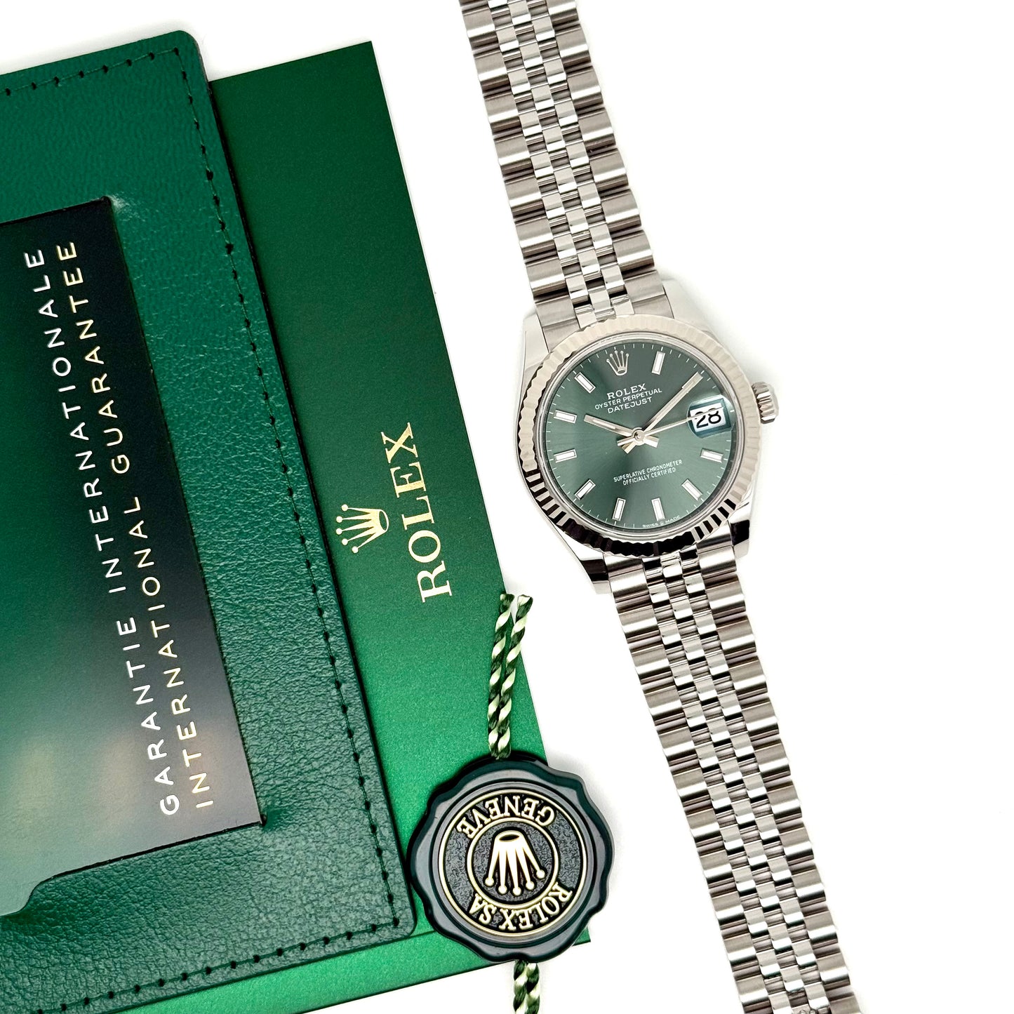 Rolex Datejust 31 / 278274 / mintgrün / Jubilee / Full Set / 2025