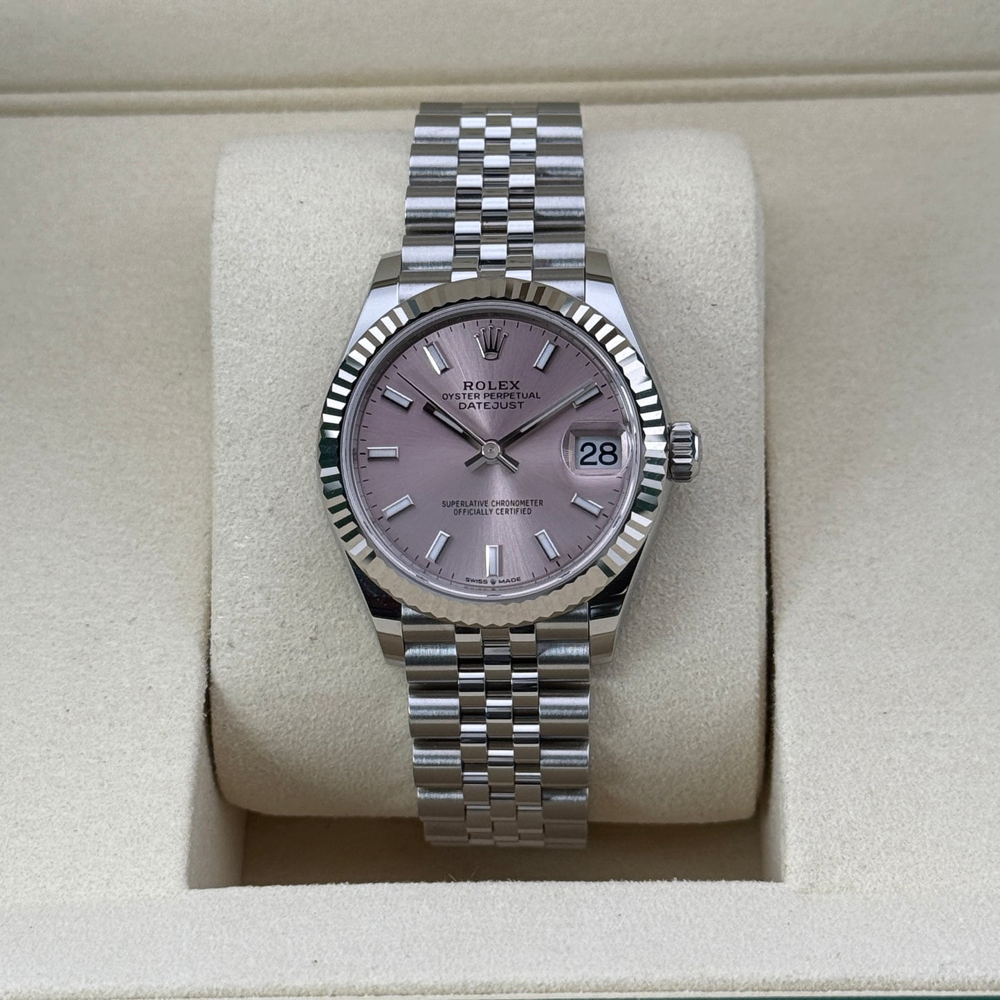Rolex Datejust 31 / 278274 / rosa / Jubilee / Full Set / 2025