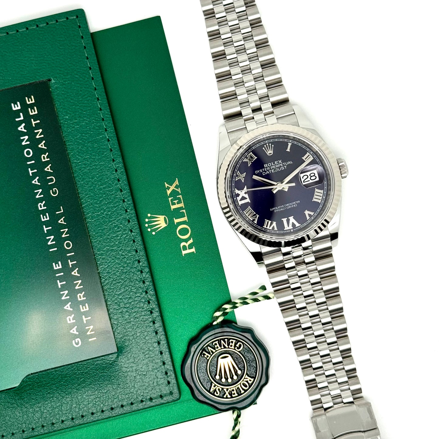 Rolex Datejust 36 / 126234 / Violett - Diamanten 6/9 / Jubilee / Full Set