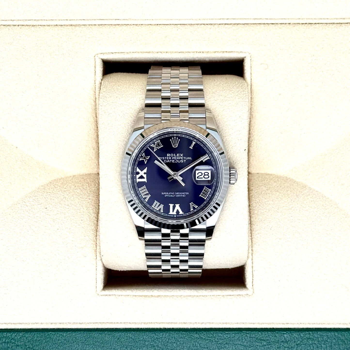 Rolex Datejust 36 / 126234 / Violett - Diamanten 6/9 / Jubilee / Full Set