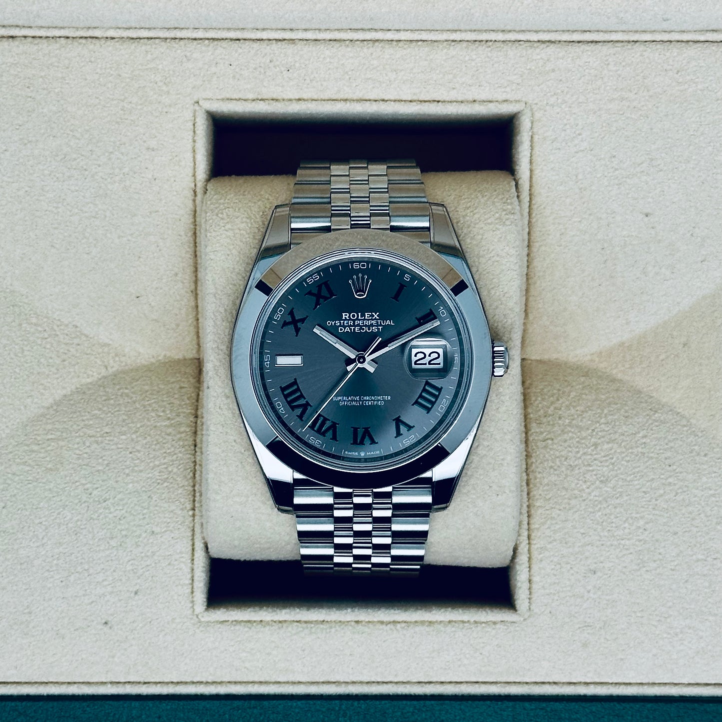 Rolex Datejust 41 / 126300 / Wimbledon / Jubilee / Full Set