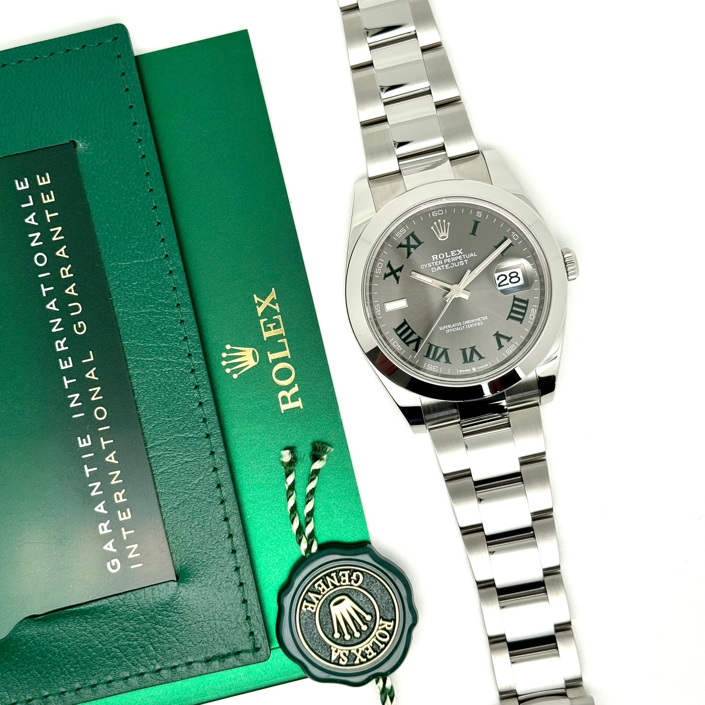 Rolex Datejust 41 / 126300 / Wimbledon / Oyster / Full Set / 2022