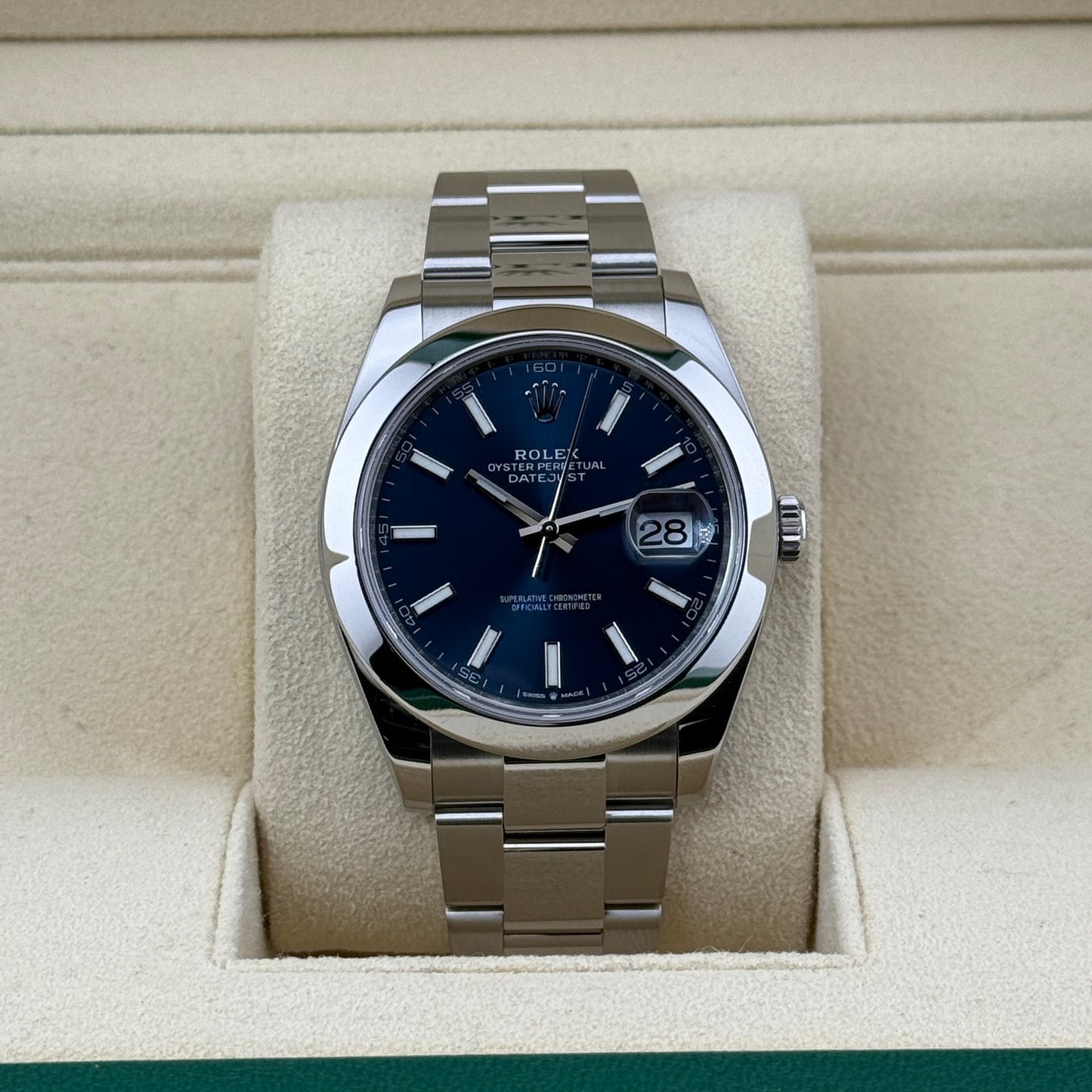 Rolex Datejust 41 / 126300 / blau / Oyster / Full Set / 2021