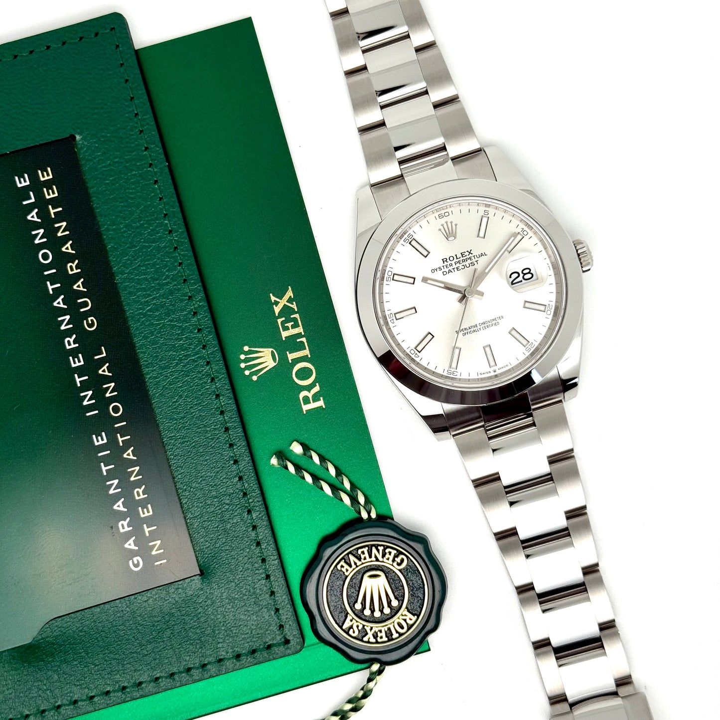 Rolex Datejust 41 / 126300 / Silber / Oyster / Full Set
