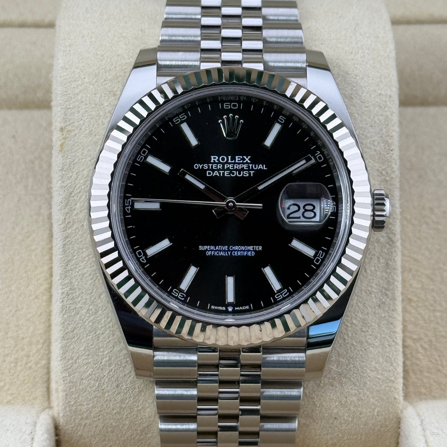 Rolex Datejust 41 / 126334 / schwarz / Jubilee / Full Set / 2022