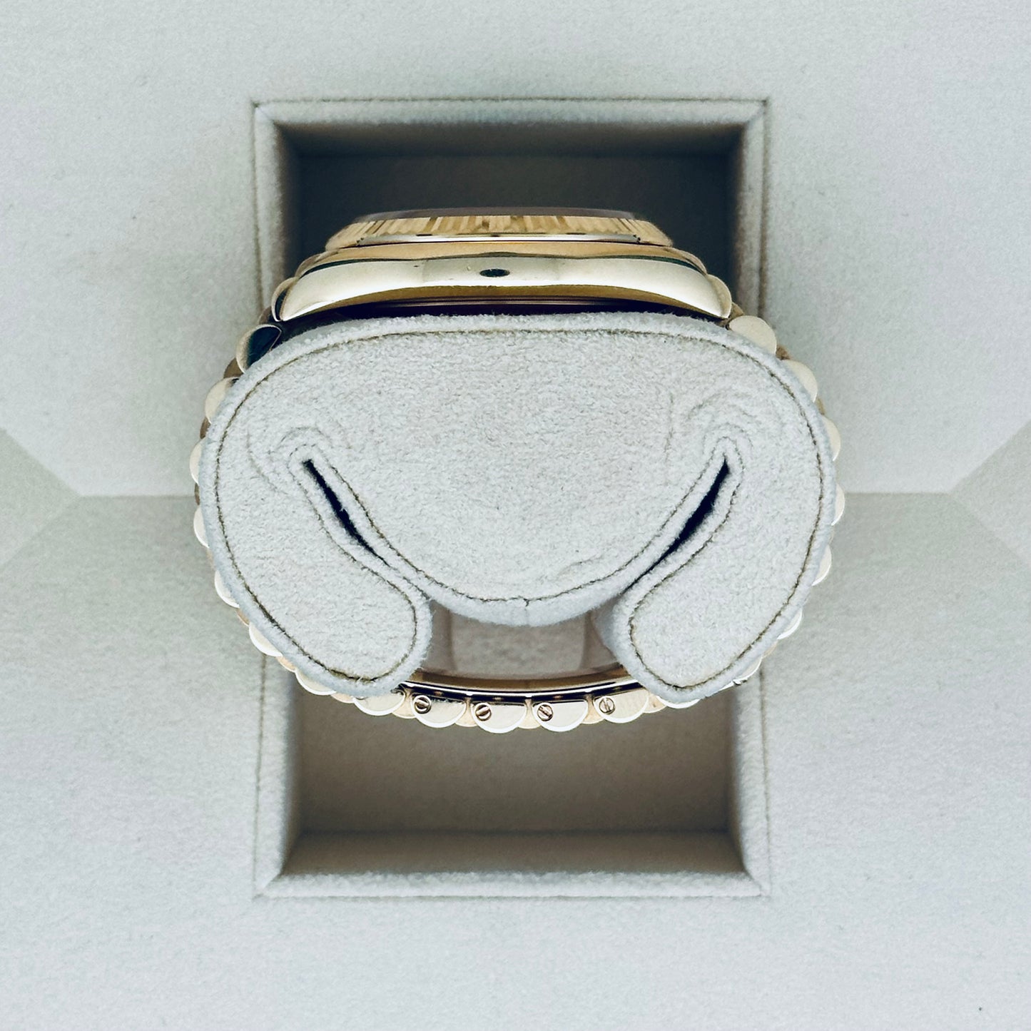 Rolex Day-Date 36 / 128238 / grün-ombré - Diamanten / Präsident / Full Set