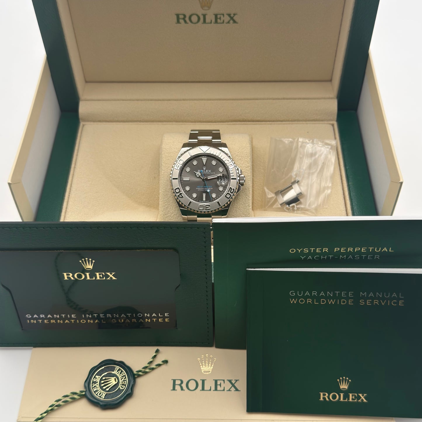 Rolex Yacht-Master 37 / 268622 / Rhodium / Oyster / Full Set / 2022