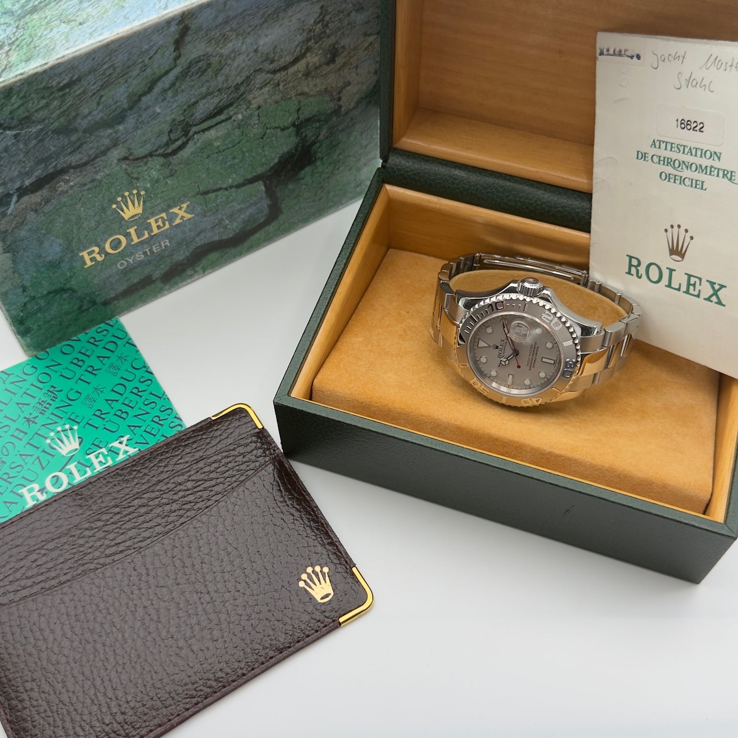 Rolex Yacht-Master 40 / 16622 / Silber / Oyster / Full Set / 2001