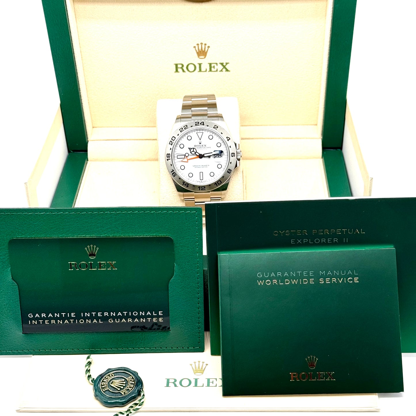 Rolex Explorer II / 226570 / weiß / Oyster / Full Set