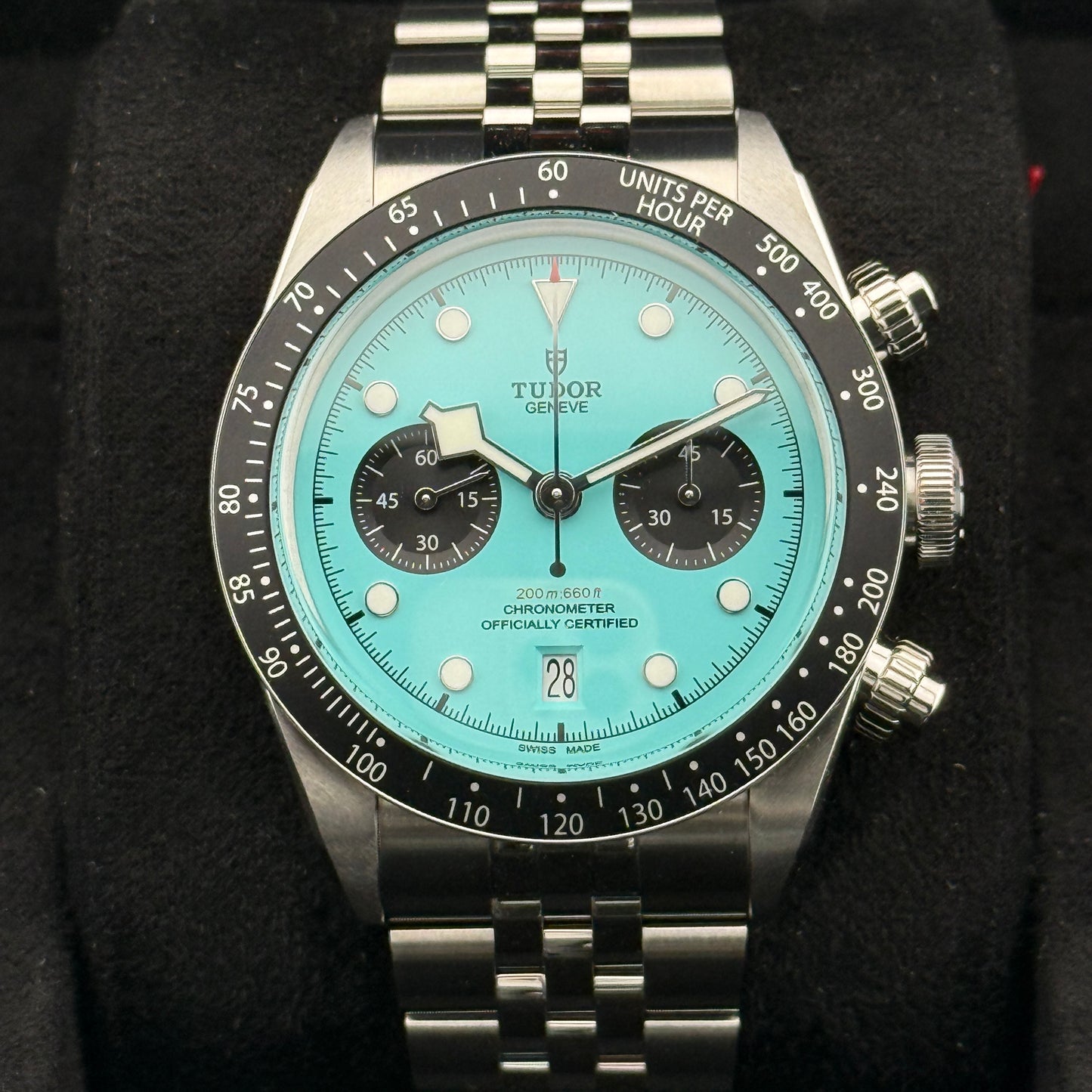 Tudor Black Bay Chrono / M79360N-0024 / türkis / Edelstahl / Full Set / 2025 (Kopie)