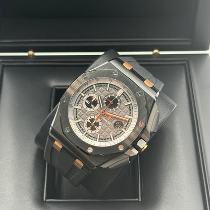 Audemars Piguet Royal Oak Offshore Ltd. Edition "Pride of Germany" / 26415CE.OO.A002CA.01 / Grau / Keramik / Full Set / 2019