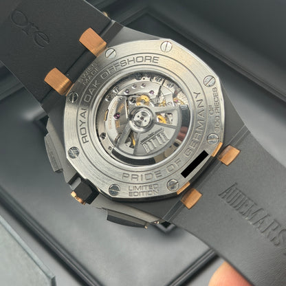 Audemars Piguet Royal Oak Offshore Ltd. Edition "Pride of Germany" / 26415CE.OO.A002CA.01 / Grau / Keramik / Full Set / 2019