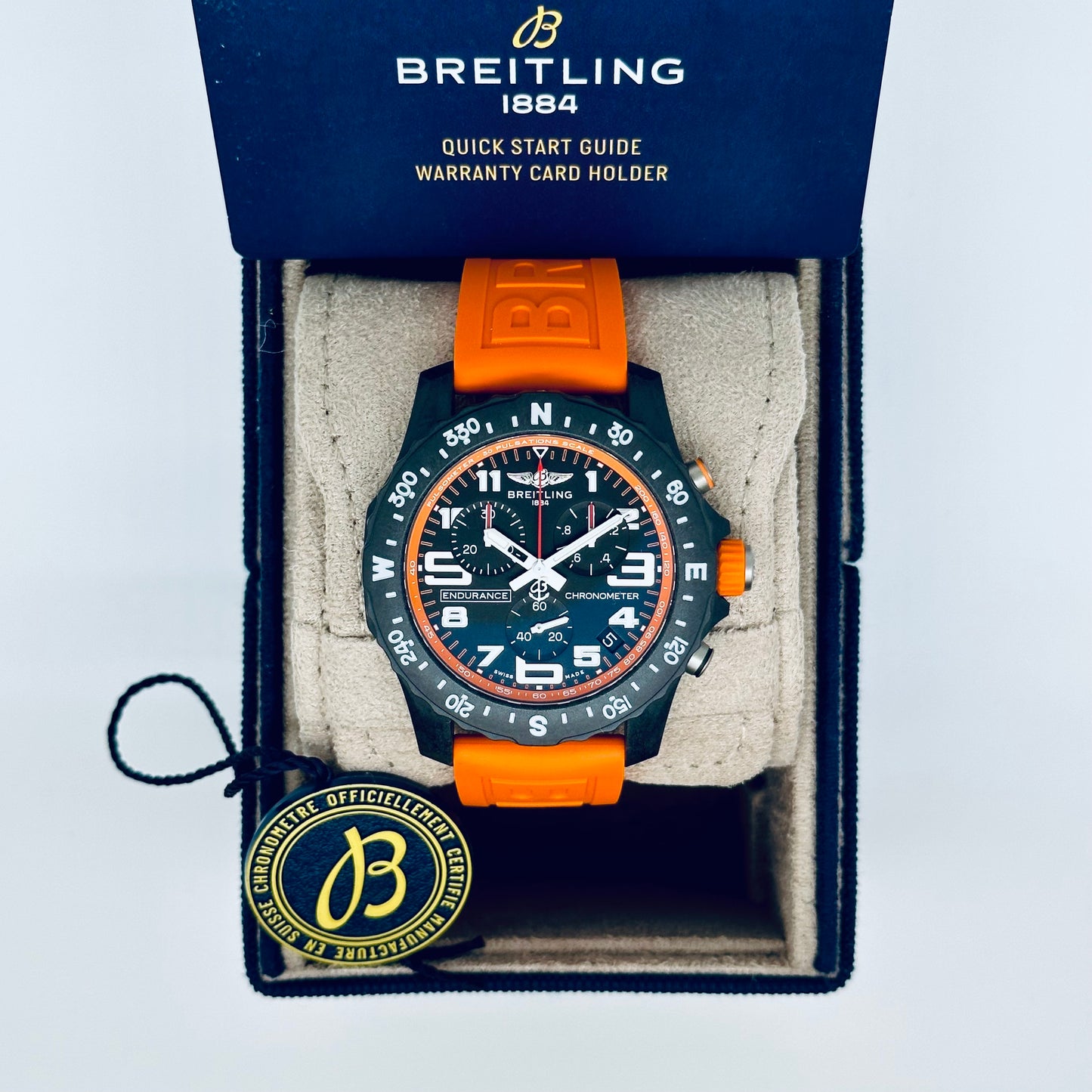 Breitling Endurance Pro / X82310A51B1S1 / orange / Kautschuk / 2023 / Full Set