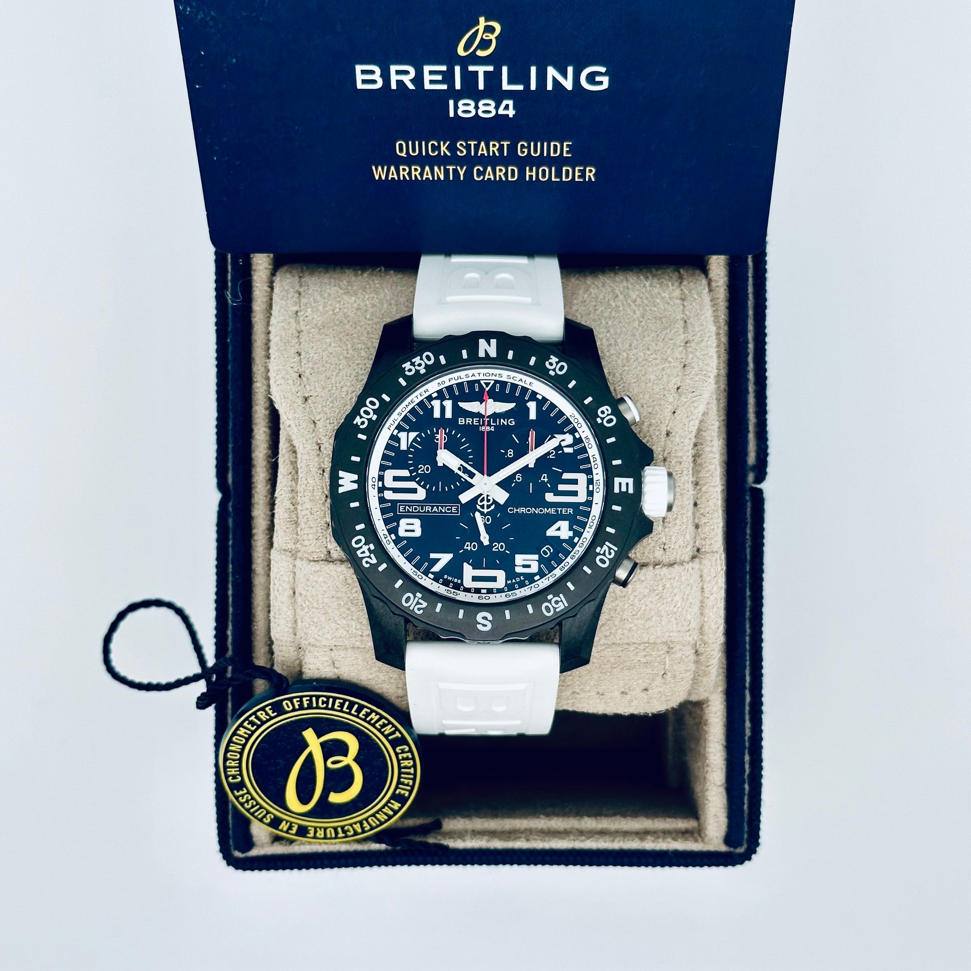 Breitling Endurance Pro / X82310A71B1S1 / weiß / Kautschuk / 2023 / Full Set