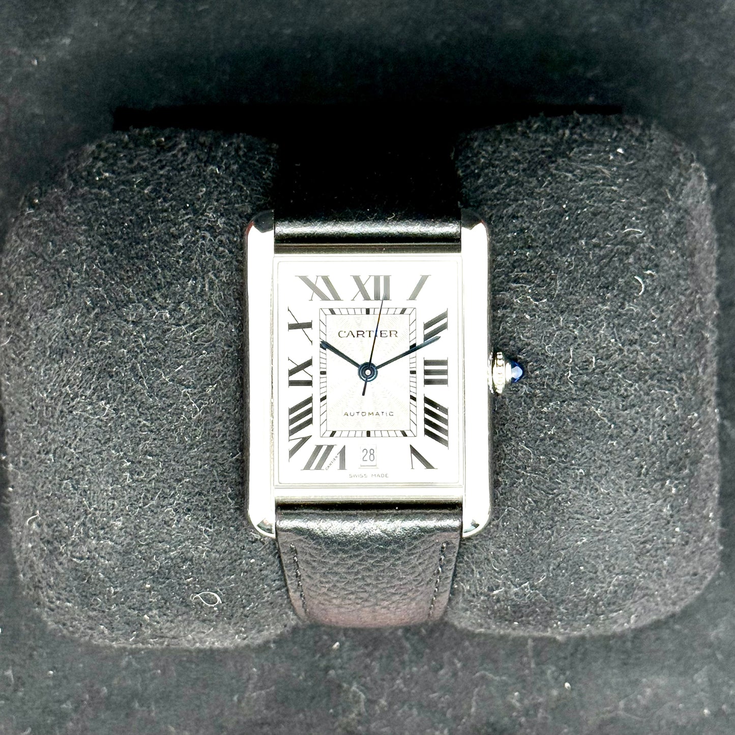 Cartier Tank Must XL / WSTA0040 / silber / Edelstahl - Leder / Full Set / 2023