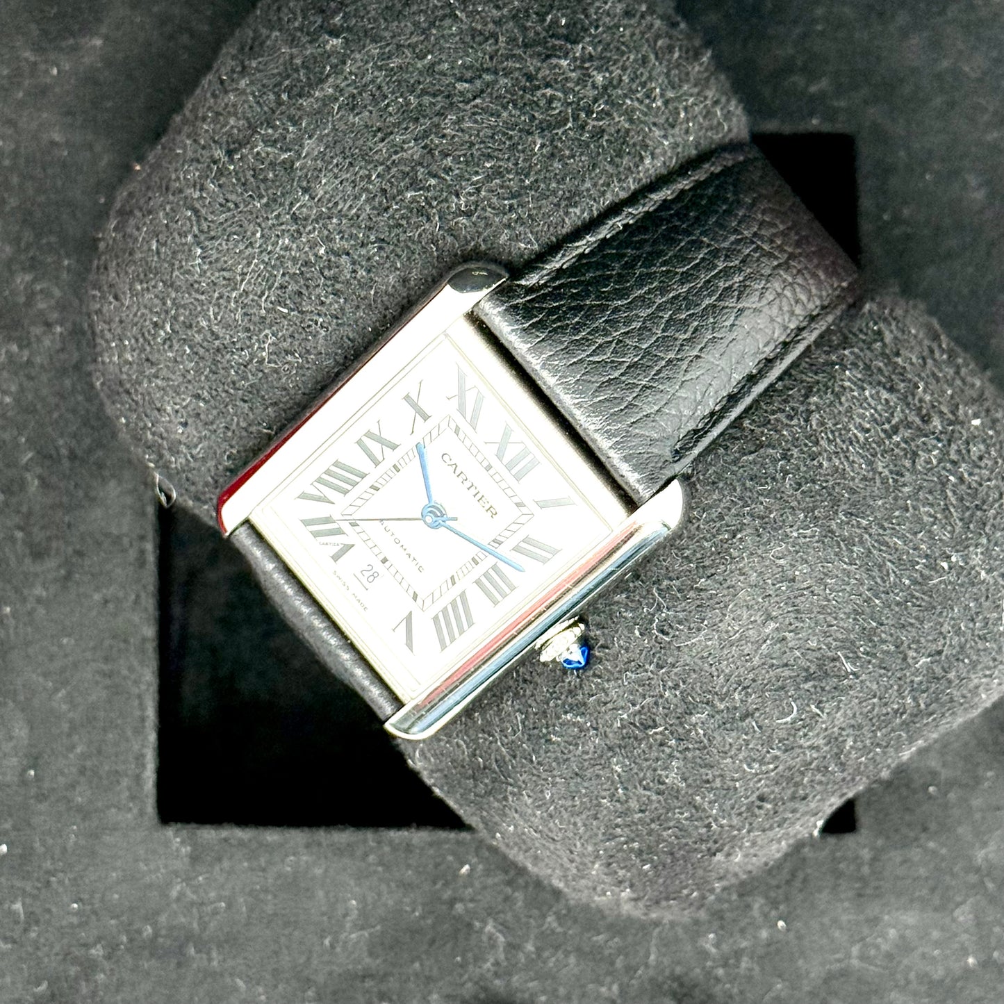 Cartier Tank Must XL / WSTA0040 / silber / Edelstahl - Leder / Full Set / 2023