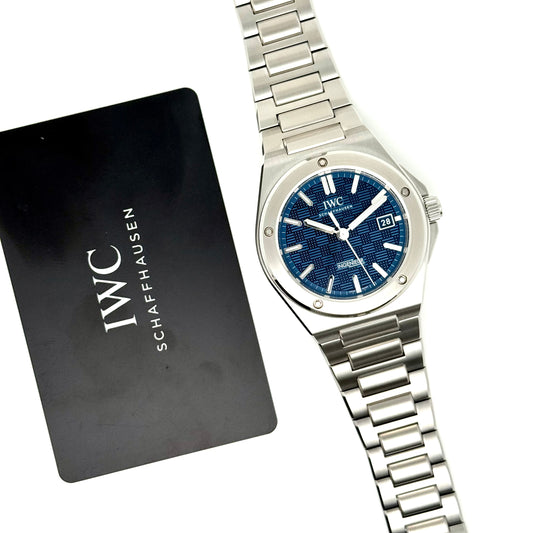 IWC Ingenieur Automatic 40 / IW328907 / blau / Edelstahl / Full Set / 2025