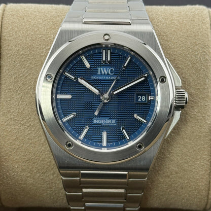 IWC Ingenieur Automatic 40 / IW328907 / blau / Edelstahl / Full Set / 2025