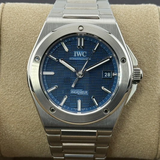 IWC Ingenieur Automatic 40 / IW328907 / blau / Edelstahl / Full Set / 2025