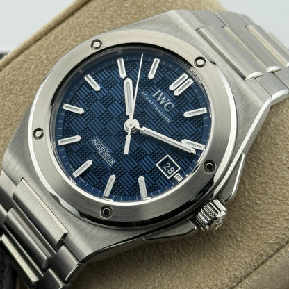 IWC Ingenieur Automatic 40 / IW328907 / blau / Edelstahl / Full Set / 2025