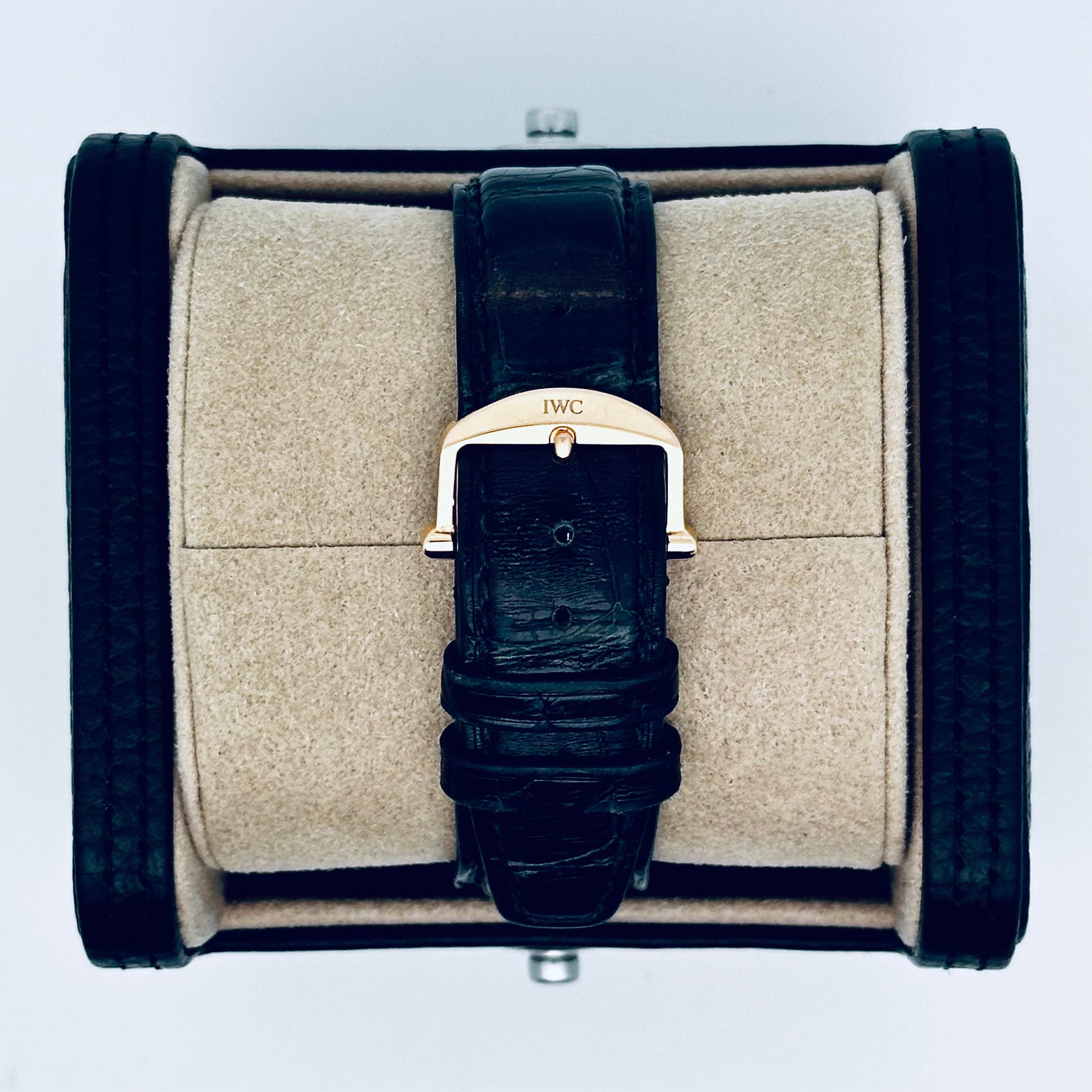 IWC Portofino / IW356522 / 18 Karat Rotgold / blau / Leder / Full Set / 2020