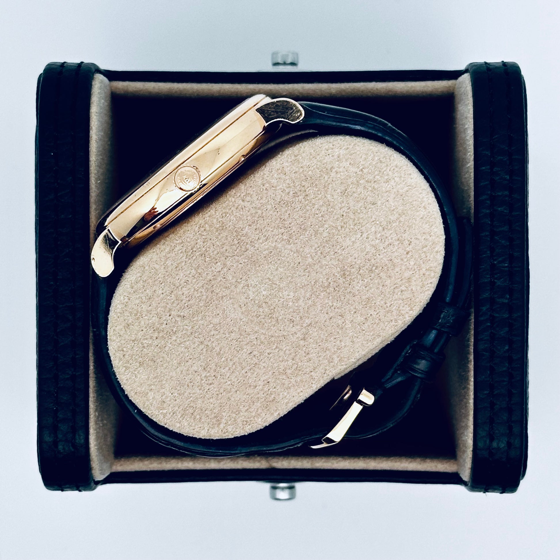 IWC Portofino / IW356522 / 18 Karat Rotgold / blau / Leder / Full Set / 2020