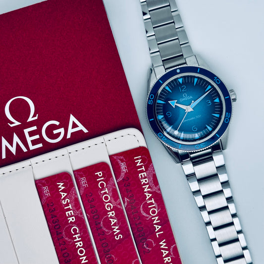 Omega Seamaster 300 / 234.30.41.21.03.002 / blau / Stahl / Full Set / 2023