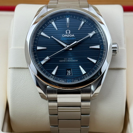 Omega Seamaster Aqua Terra / 220.10.41.21.10.03.001 / blau / Edelstahl / Full Set / 2019