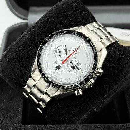 Omega Speedmaster Professional Moonwatch "Alaska Project" / 311.32.42.30.04.001 / weiß / 2013 / Stahl / Full Set