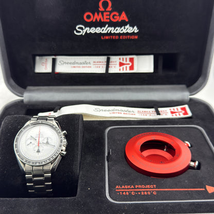 Omega Speedmaster Professional Moonwatch "Alaska Project" / 311.32.42.30.04.001 / weiß / 2013 / Stahl / Full Set