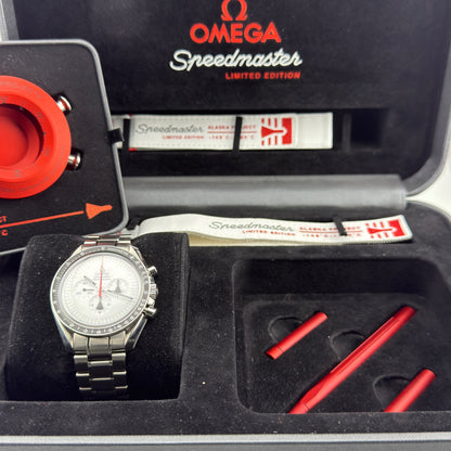 Omega Speedmaster Professional Moonwatch "Alaska Project" / 311.32.42.30.04.001 / weiß / 2013 / Stahl / Full Set