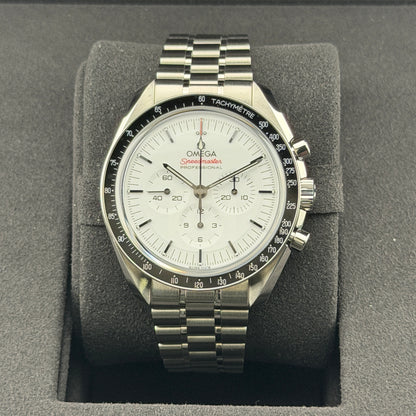 Omega Speedmaster Professional Moonwatch / 310.30.42.50.04.001 / weiß / Edelstahl / Full Set / 2025