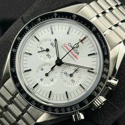 Omega Speedmaster Professional Moonwatch / 310.30.42.50.04.001 / weiß / Edelstahl / Full Set / 2025