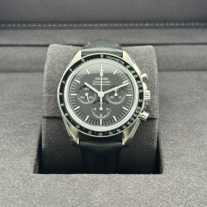 Omega Speedmaster Professional Moonwatch / 310.32.42.50.01.002 / schwarz / Stahl - Leder / Full Set / 2021