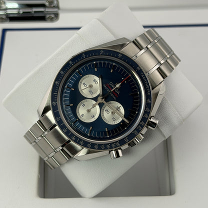 Omega Speedmaster "2020 Tokyo" / 522.30.42.30.03.001 / blau / Edelstahl / Full Set / 2020