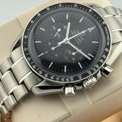 Omega Speedmaster Professional Moonwatch / 3572.50.00 / schwarz / Edelstahl / Full Set / Service 2017