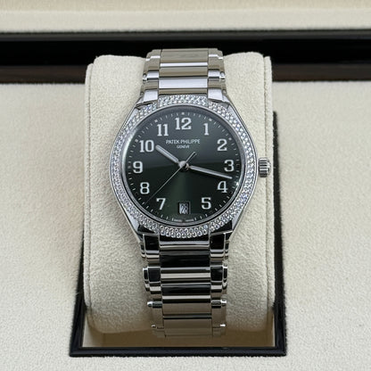 Patek Philippe Twenty-4 / 7300/1200A-011 / grün - Diamanten / Edelstahl / Full Set / 2024