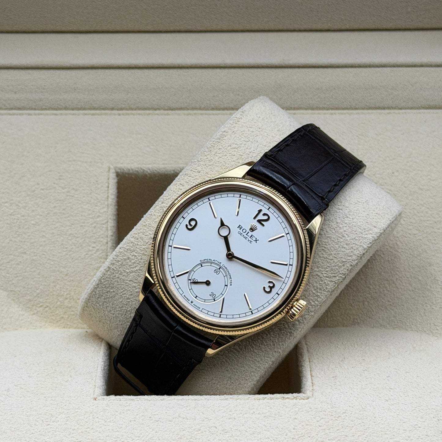 Rolex 1908 / 52508 / weiß / Leder / Full Set / 2025