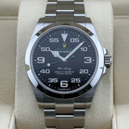 Rolex Air King / 126900 / schwarz / Oyster / Full Set / 2022