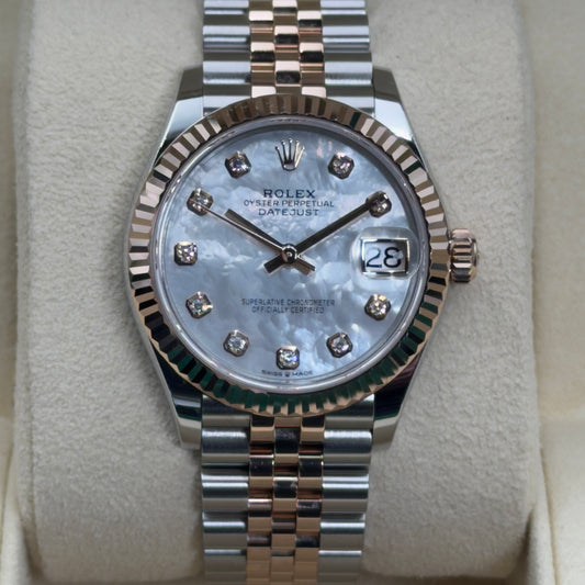 Rolex Datejust 31 / 278271 / Perlmutt - Diamanten / Jubilee / Full Set / 2024