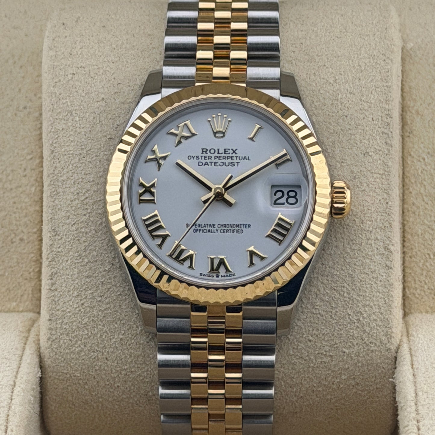 Rolex Datejust 31 / 278273 / weiß / Jubilee / Full Set / 2019