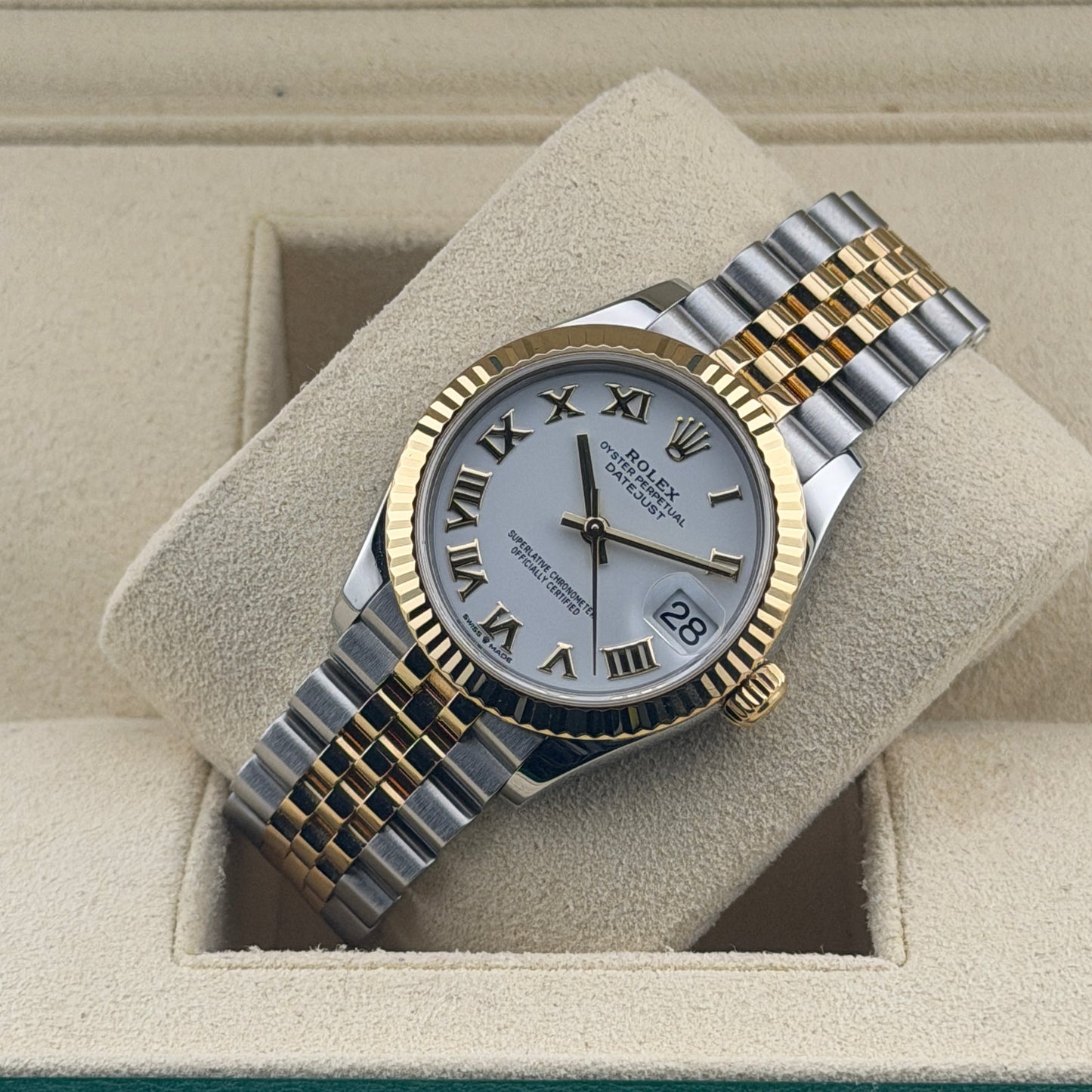 Rolex Datejust 31 / 278273 / weiß / Jubilee / Full Set / 2019