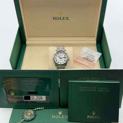 Rolex Datejust 31 / 278274 / Weiß / Jubilee / Full Set / 2026